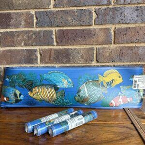4 Rolls Sunworthy Wallpaper Border Fish 15 Yards Each 60 Yds Total